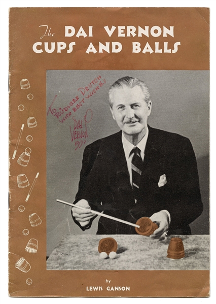 The Dai Vernon Cups and Balls, Inscribed and Signed to Rüdiger Deutsch.