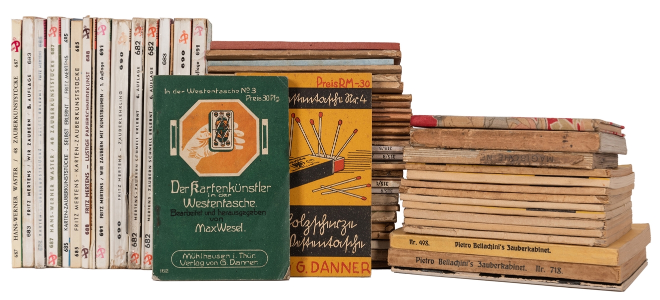 Collection of Over 60 German Wee Books on Magic.