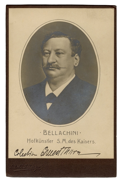 Cabinet Card Portrait of Bellachini