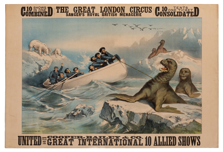 The Great London Circus. Seals and Polar Bears.