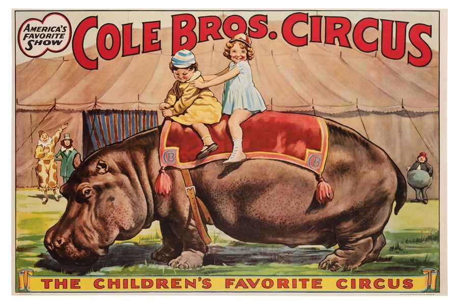 Cole Bros. Circus. The Children’s Favorite Circus.