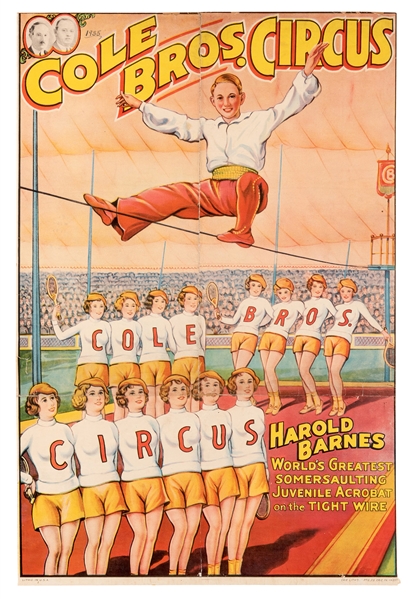 Cole Bros. Circus. Harold Barnes.