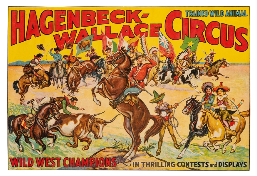 Hagenbeck-Wallace Circus. Wild West Champions.