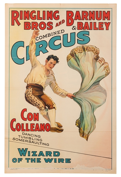 Ringling Brothers and Barnum & Bailey Combined Circus. Con Colleano. Wizard of the Wire.