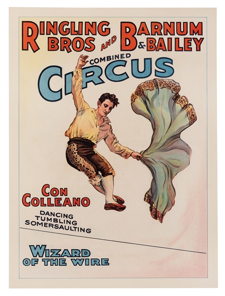 Ringling Bros and Barnum & Bailey Circus. Con Colleano. Wizard of the Wire.
