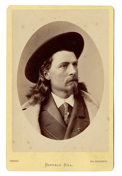 Buffalo Bill Cody Cabinet Card Photograph.