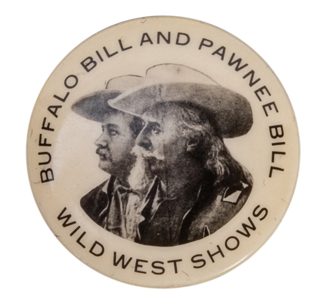 Buffalo Bill and Pawnee Bill Pinback.