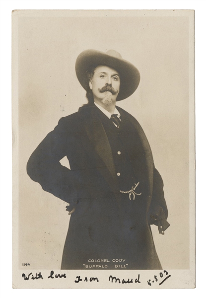 Colonel Cody “Buffalo Bill” Real Photo Postcard.