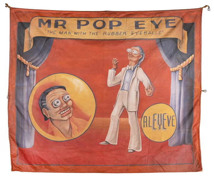 Mr. Pop Eye. Sideshow Banner.