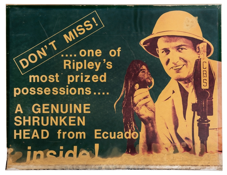 Ripley’s “Believe It or Not” Original Museum Advertising Panel.