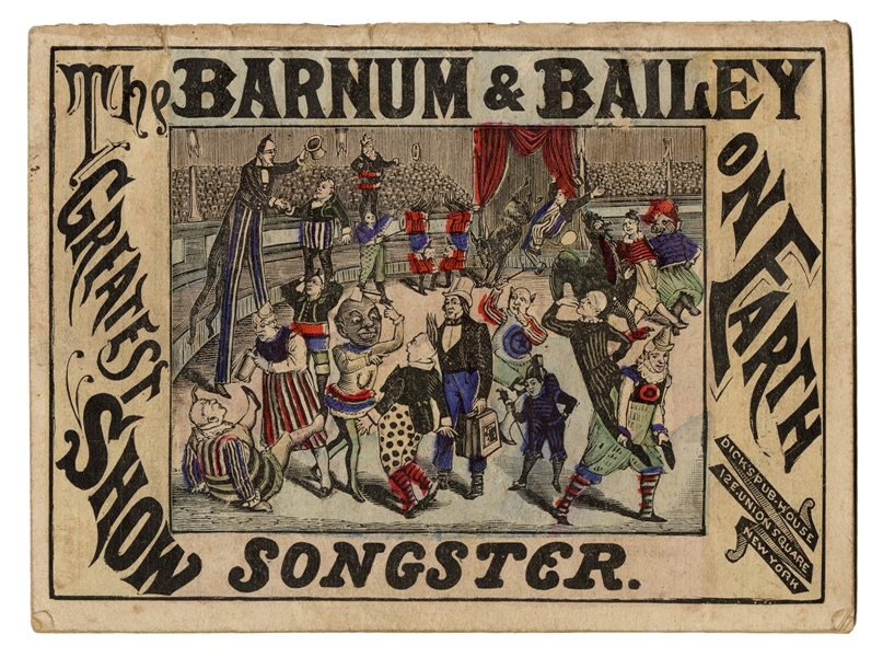 Lot Detail The Barnum Bailey Greatest Show On Earth Songster Cover Title