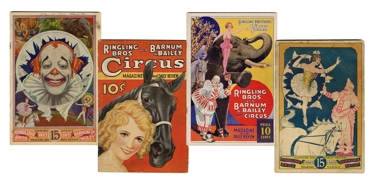 Ringling Bros. and Barnum & Bailey. Massive Run of Programs: 1920—1990s.