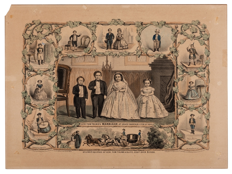 Genl. Tom Thumb’s Marriage at Grace Church, N.Y. Feby. 10th, 1863.