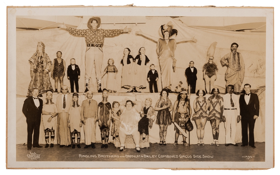 Ringling Brothers and Barnum & Bailey Combined Circus Side Show. 1934.