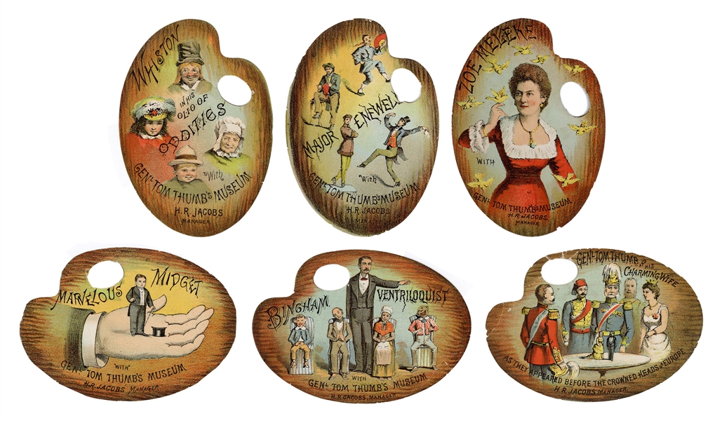 Group of Tom Thumb Advertising Chromolithograph Trade Cards.