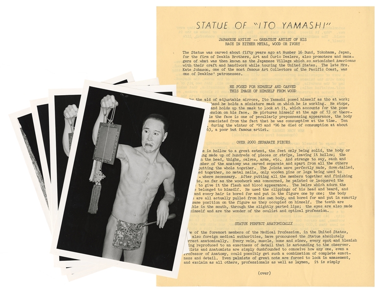 Statue of Ito Yamashi Photographs and Fact Sheet.