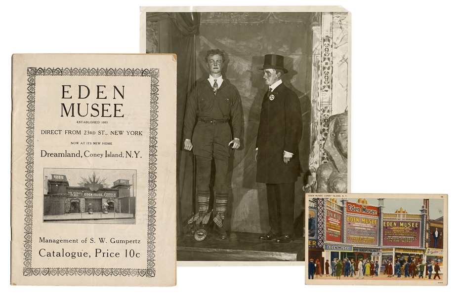 Eden Musee Dreamland Coney Island Wax Museum Catalogue and Press Photo.