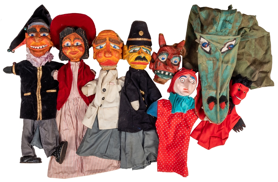 Punch and Judy 1940s Puppets