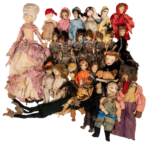 Collection of Cloth Puppets. 24 pcs.