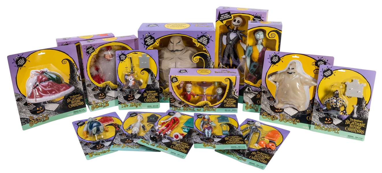The Nightmare Before Christmas Complete MOC/MIP Toy Sets. 15 pcs.
