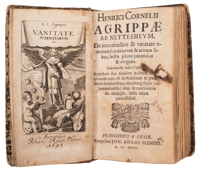 Agrippa, Henry Cornelius. De Incertitudine & Vanitate Omnium Scientarum. 