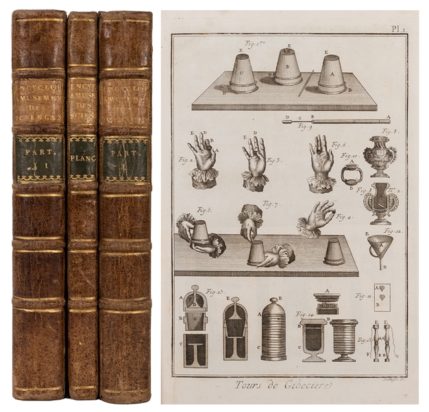 Diderot, Denis and Jean d’Alembert. Encyclopedie Methodique. Amusemens des Sciences Mathematiques et Physiques. 