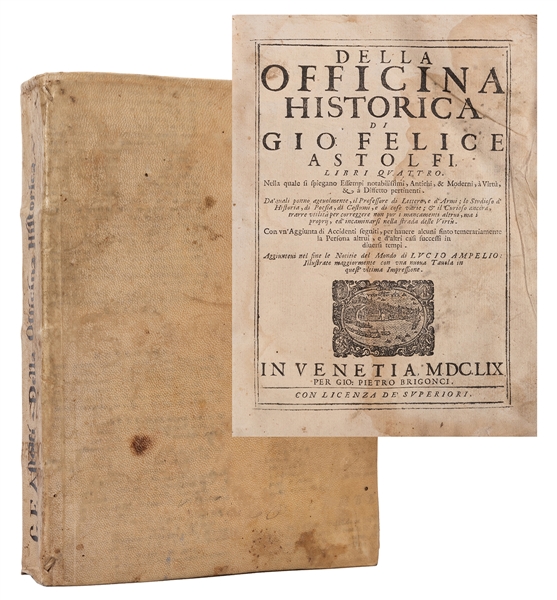 Astolfi, Giovanni Felice. Della Officina Historica. Libri Quattro. 