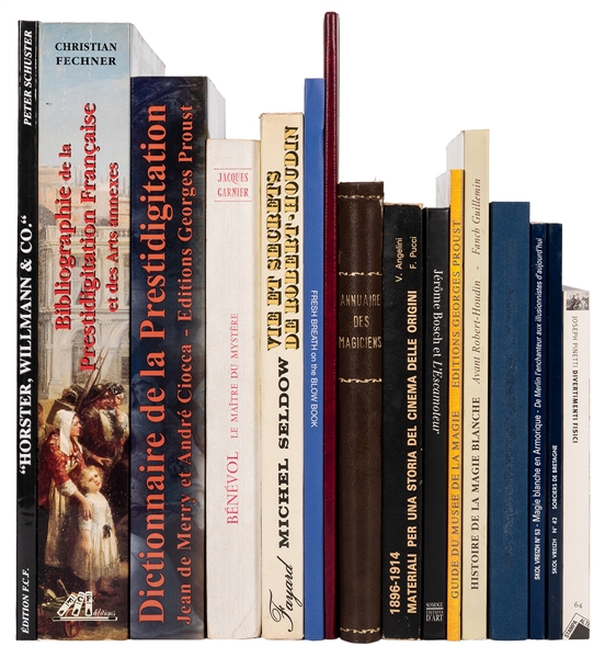 Collection of Conjuring Bibliographies, Monographs, and Reference Works in Italian and French.
