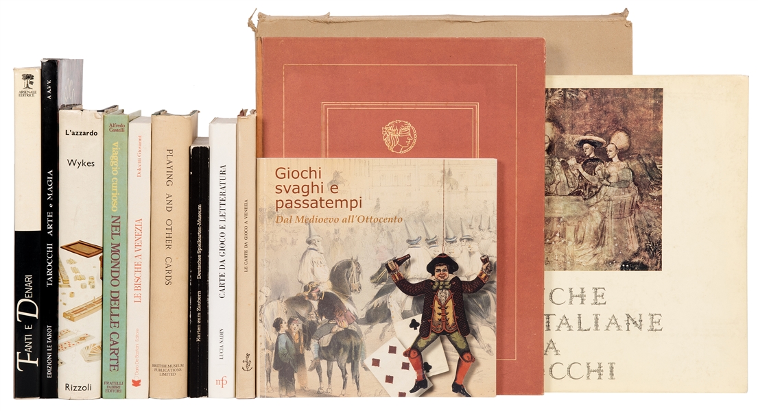 Group of Italian Books on Playing Cards and Gambling.