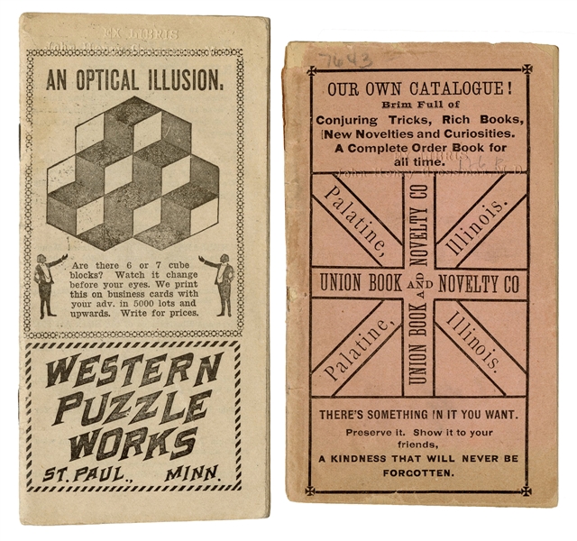 Western Puzzle Works / Union Novelty Co. Catalogs.