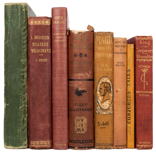Eight Vintage Volumes on Magic and Conjuring.