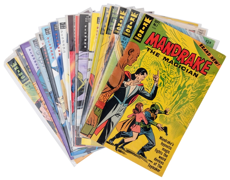 Mandrake the Magician. Group of Seventeen Comic Books.