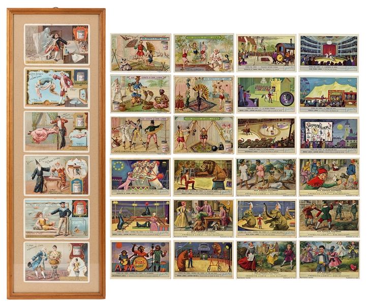 Group of Conjuring and Circus Chromolithograph Trade Cards.