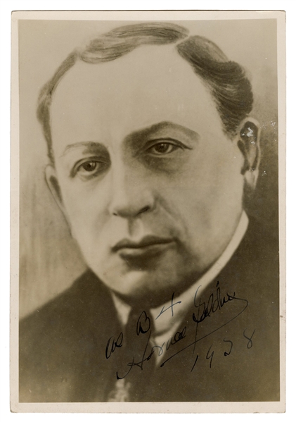 Portrait of Horace Goldin, Inscribed and Signed.
