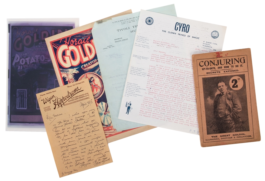 Group of Horace Goldin Ephemera.