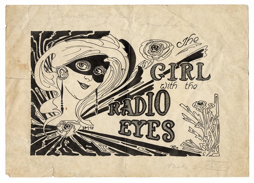 The Girl with Radio Eyes, Original Illustration Art.
