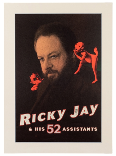 Ricky Jay and His 52 Assistants, Signed Poster.