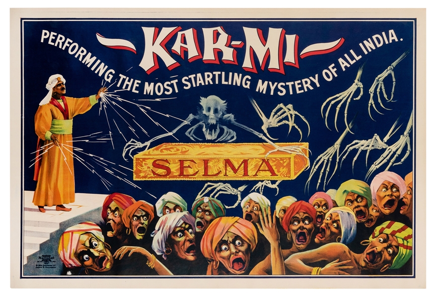 Kar-Mi. Selma. Performing The Most Startling Mystery of All India.