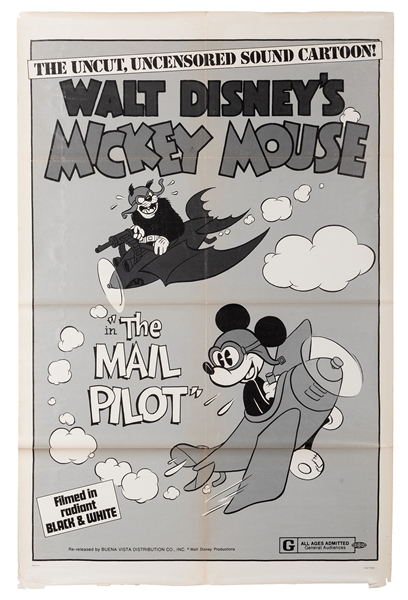 Mickey Mouse in “The Mail Pilot.”