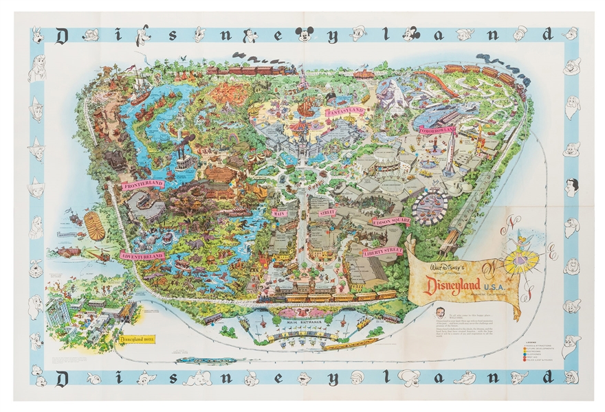 Disneyland 1962 Souvenir Map.
