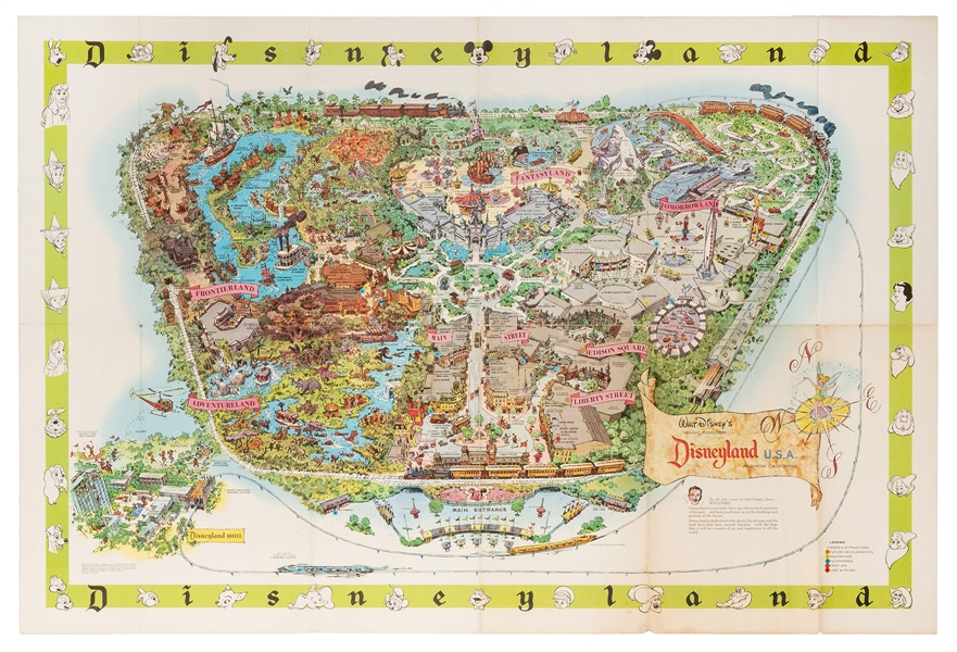 Disneyland 1964-A Souvenir Map.
