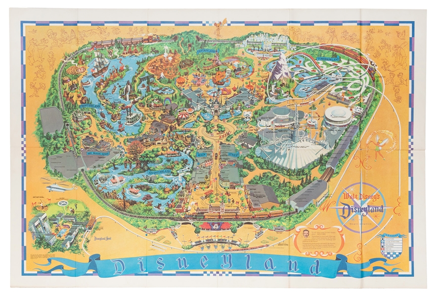 Disneyland 1966 Souvenir Map.