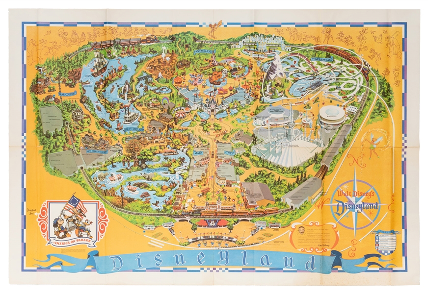 Disneyland 1975 Souvenir Map.