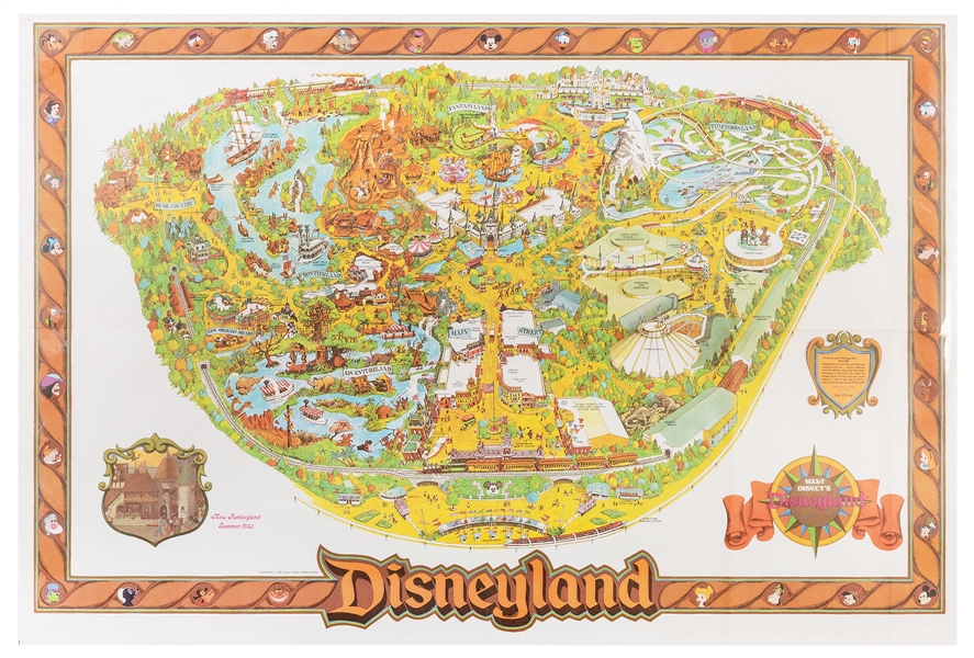 Disneyland 1982 Souvenir Map.