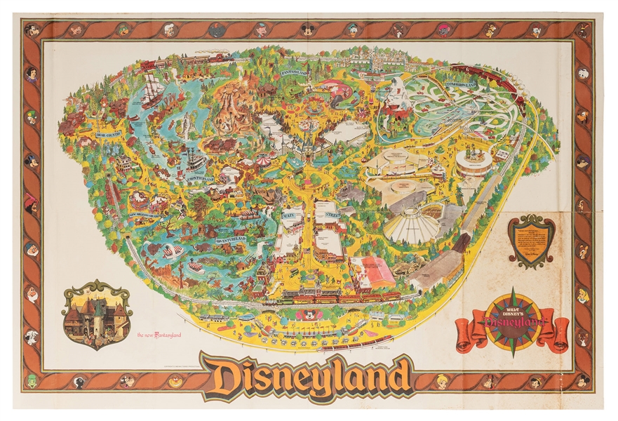 Disneyland 1983 Souvenir Map.