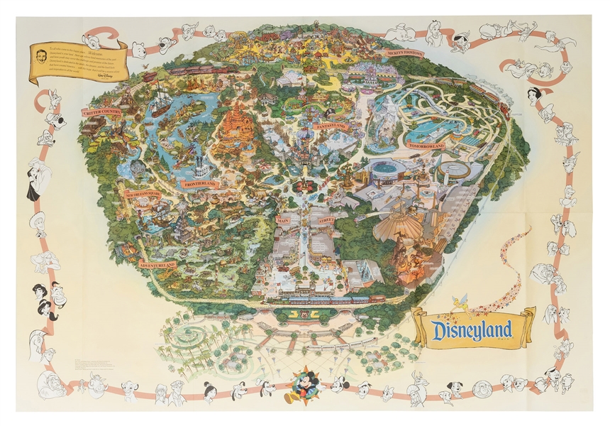 Disneyland 2001 Souvenir Map.