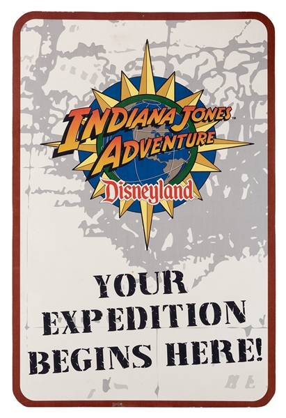 Disneyland Indiana Jones Adventure Sign.
