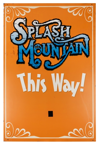 “Splash Mountain This Way!” Sign.