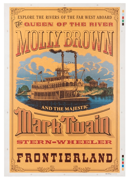 Mark Twain and the Molly Brown silk-screened poster