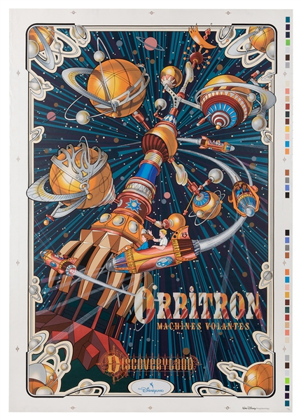 Orbitron silk-screened poster.